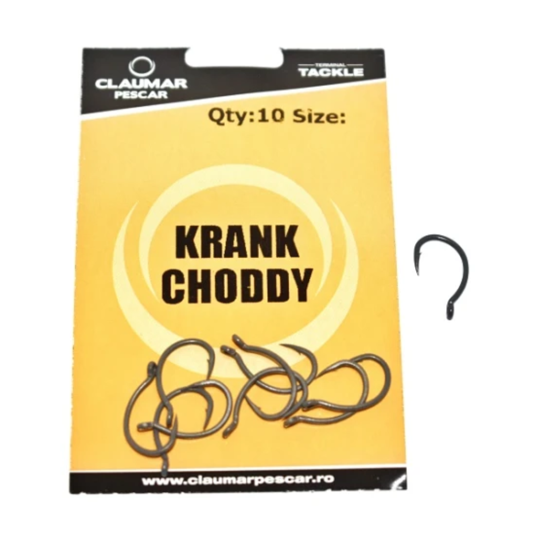 Anzuelo Krank Choddy Teflon Technology N.º8 Claumar  10 piezas/paquete