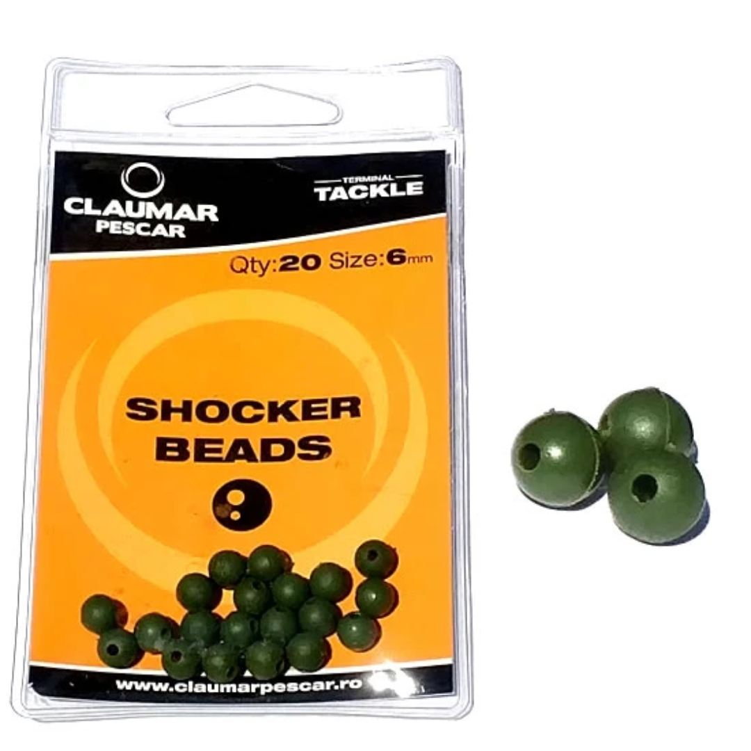 Shocker Beads Caqui 6mm 20piezas/paquete Claumar