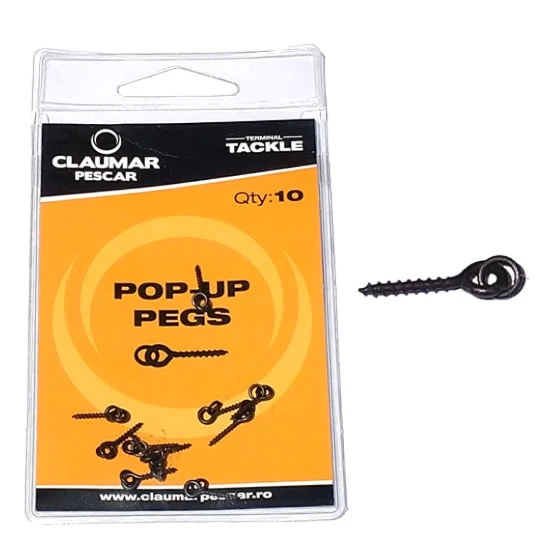 Tornillo Pop-up Con Anilla  Claumar Pegs Filet 10mm 10Und/Paquete