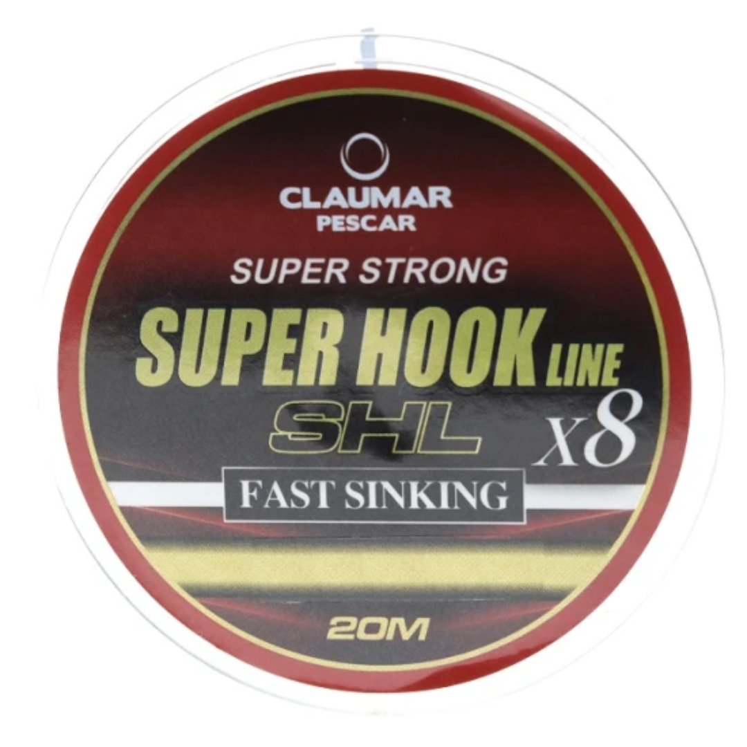 Hilo Trenzado Claumar 8x Super Hook LIne SHL 0.06mm 6.0kg 20M