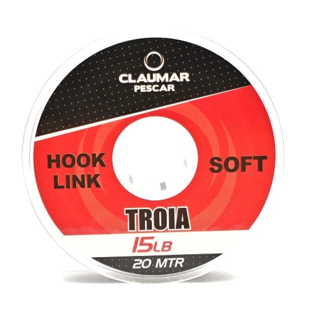 Hilo Trenzado Sin Recubrimiento Claumar Troia Super Soft 20 Metri 15 LB
