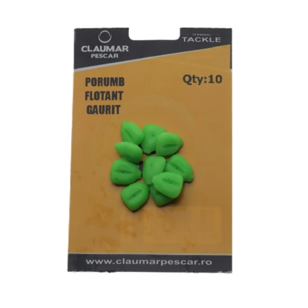 Maíz Flotante Perforado Claumar 10Und Verde Fluo