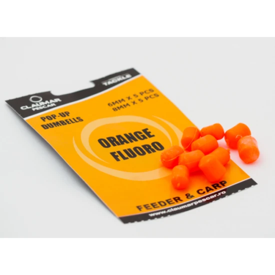 Pop Up Dumbells Claumar 10Und(5x6mm-5x8mm) Naranja
