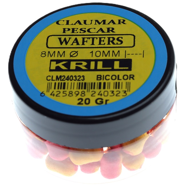 Wafters Bicolor Claumar 8mm 20g Krill Amarillo-Rosa