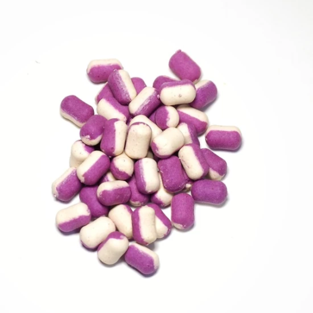 Wafters Bicolor Claumar 8mm 20g Fresa Y Ajo Blanco-Morado - Imagen 2