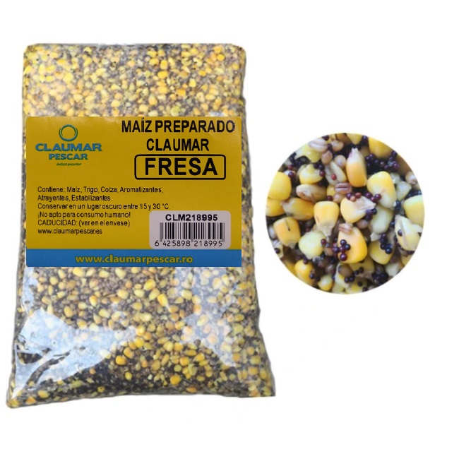 Maiz Preparado Claumar Fresa Rojo 1kg