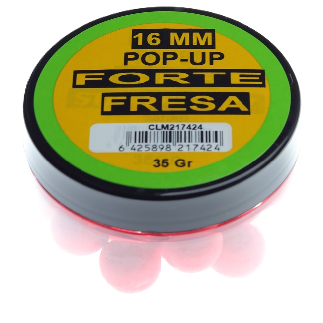 Pop Up Claumar Forte Fresa Rosa 35Gr 16mm