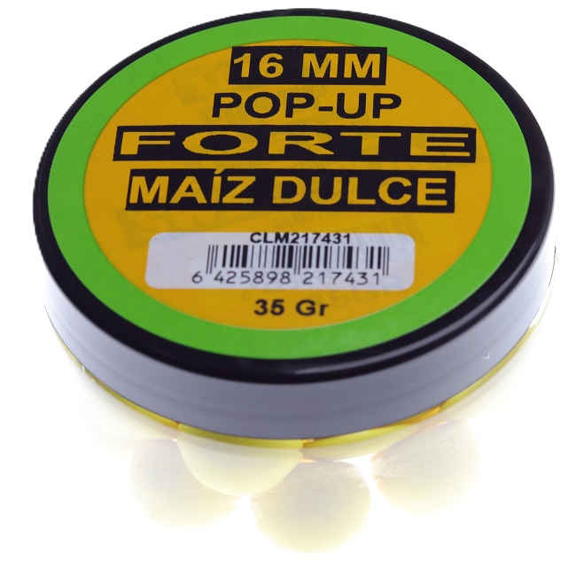 Pop Up Claumar Forte Maíz Dulce Amarillo 35Gr 16mm