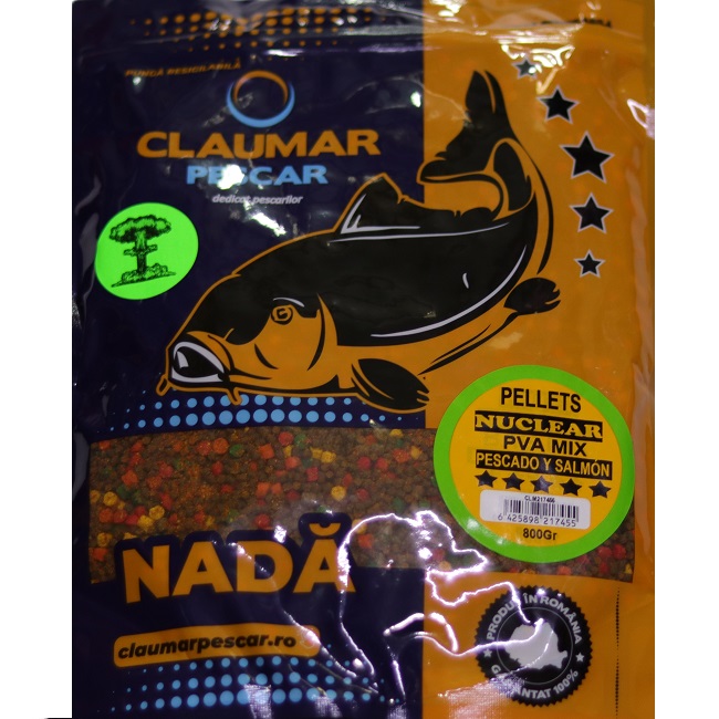 Pellets Claumar Nuclear Pva Mix Pescado & Salmon 800gr