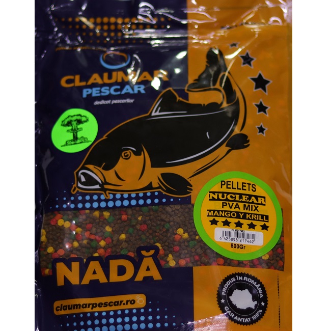 Pellets Claumar Nuclear Pva Mix Mango-Krill 800GR