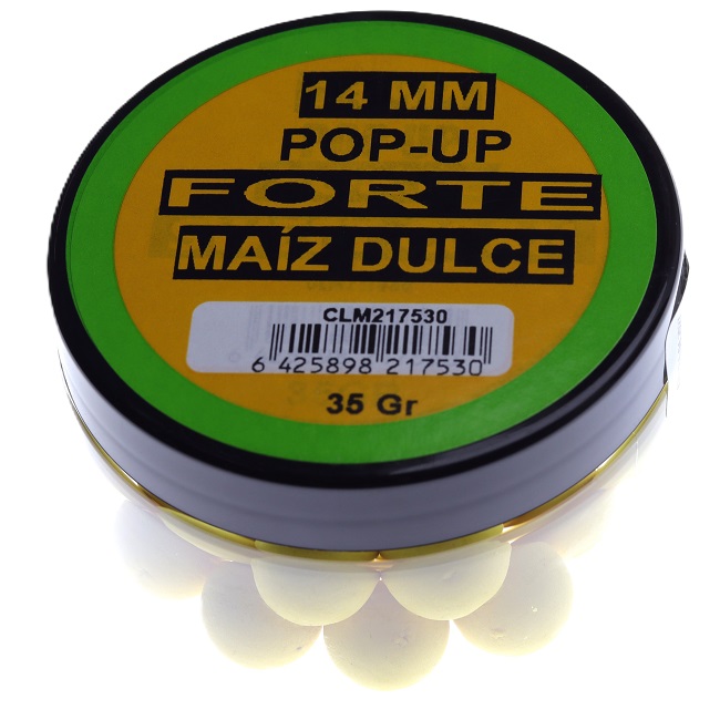 Pop Up Claumar Forte Maíz Dulce Amarillo 35Gr 14mm