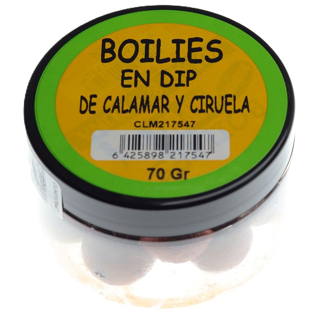 Boilies En Dip Squid Ciruela 70 gr
