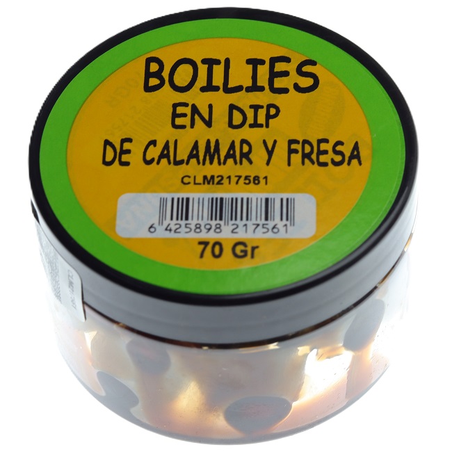 Boilies En Dip Squid Fresa 70 gr