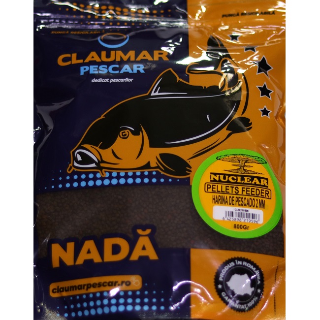 Pellets Feeder Claumar Nuclear Haina De Pescado 2mm 800gr