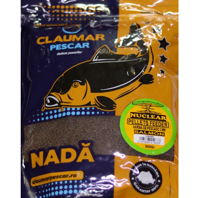 Pellets Feeder Claumar Nuclear Harina De Pescado Salmon 2mm 800gr