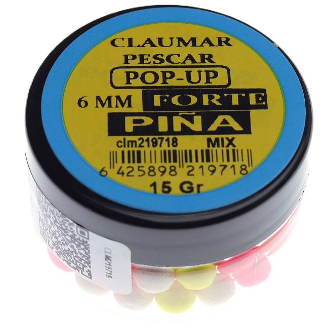 Pop Up Claumar Piña Forte Mix Color 15Gr 6mm
