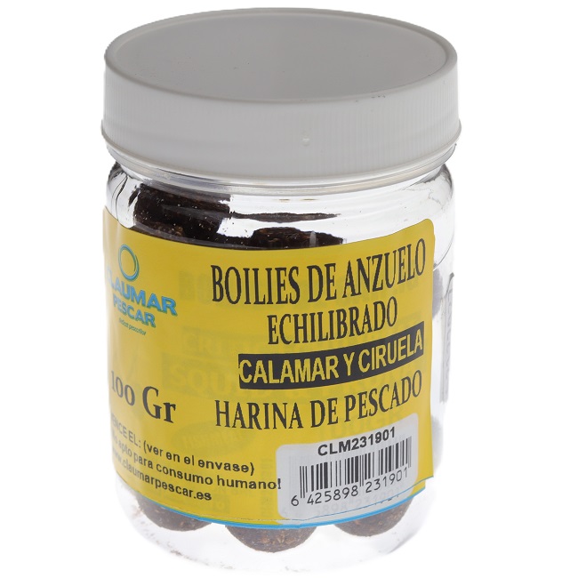 Boilies De Anzuelo Echilibrado Calamar Ciruela 100gr
