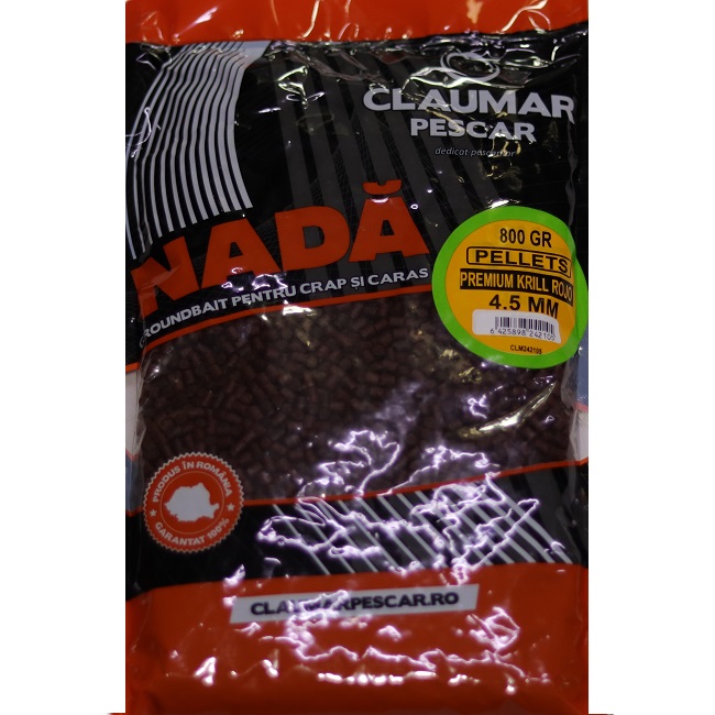 Pellets Claumar Premium Krill Rojo 4.5mm 800gr