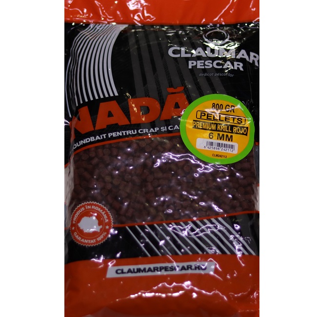 Pellets Claumar Premium Krill Rojo 6mm 800gr