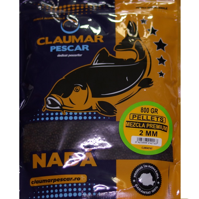 Pellets Claumar Premium MIX 2mm 800gr