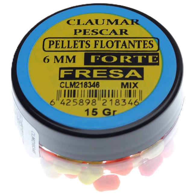 Pellets Flotantes Claumar Fresa  Forte 15GR 6MM