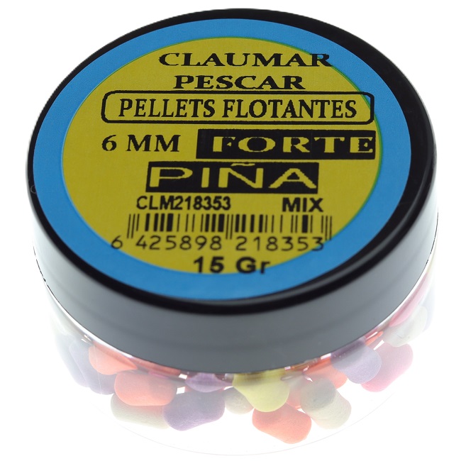 Pellets Flotantes Claumar Piña Forte 15GR 6MM