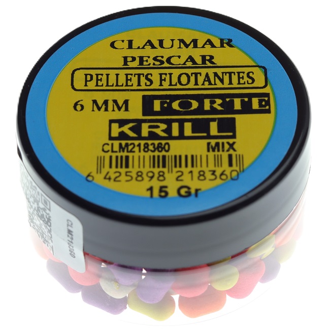 Pellets Flotantes Claumar KRILL  Forte 15GR 6MM