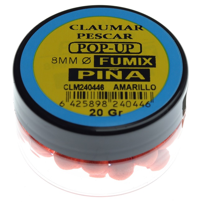 Pop Up Claumar Fumix 8mm 20g Piña Naranja