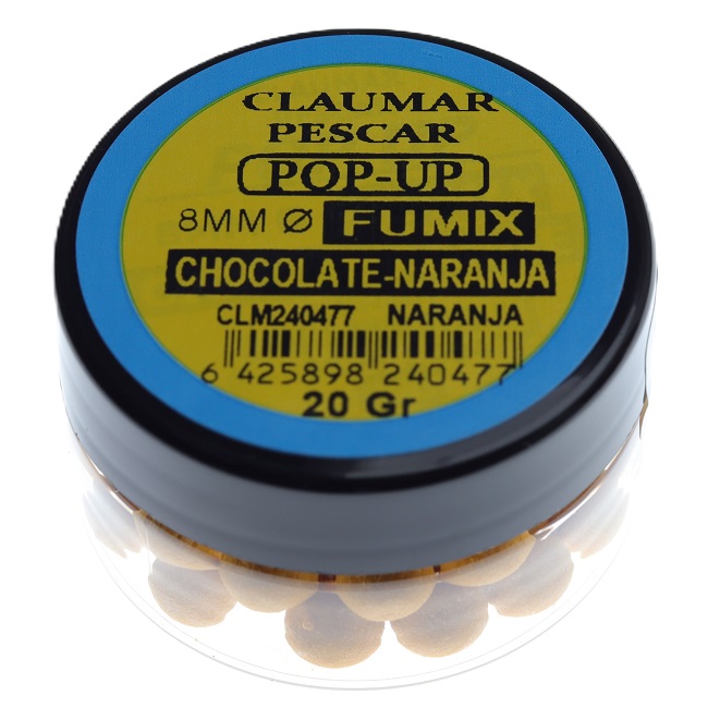 Pop Up Claumar Fumix 8mm 20g Chocolate Naranja
