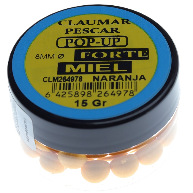 Pop Up Claumar Miel Forte Amarillo 8mm 15Gr