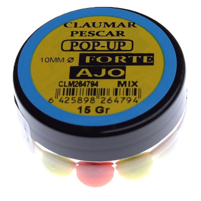 Pop Up Claumar Ajo Forte Mix Color 15Gr 10mm