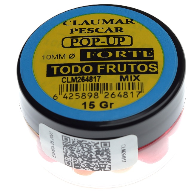 Pop Up Claumar Tutti Frutti Forte Mix Color 15Gr 10mm