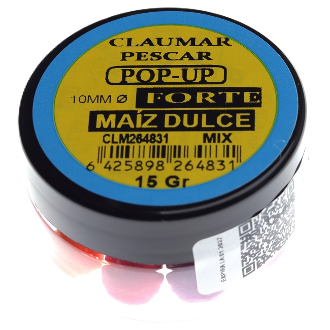 Pop Up Claumar Maiz Dulce Forte Mix Color 15Gr 10mm