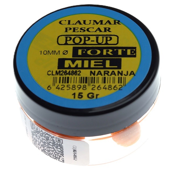 Pop Up Claumar Miel Forte Naranja 10mm 15Gr