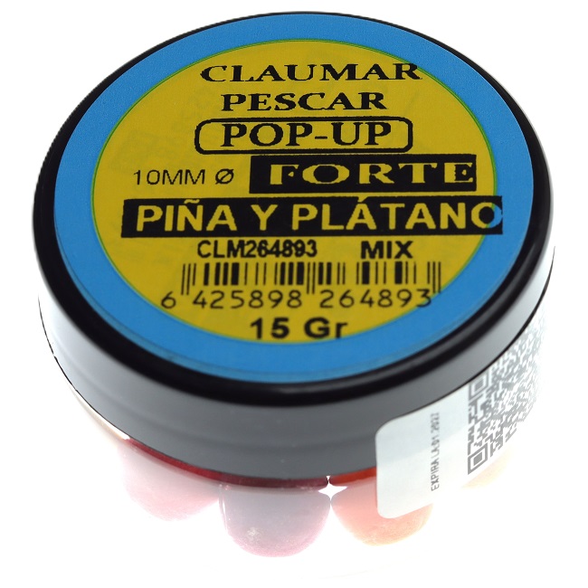 Pop Up Claumar Piña Platano Forte Mix Color 15Gr 10mm