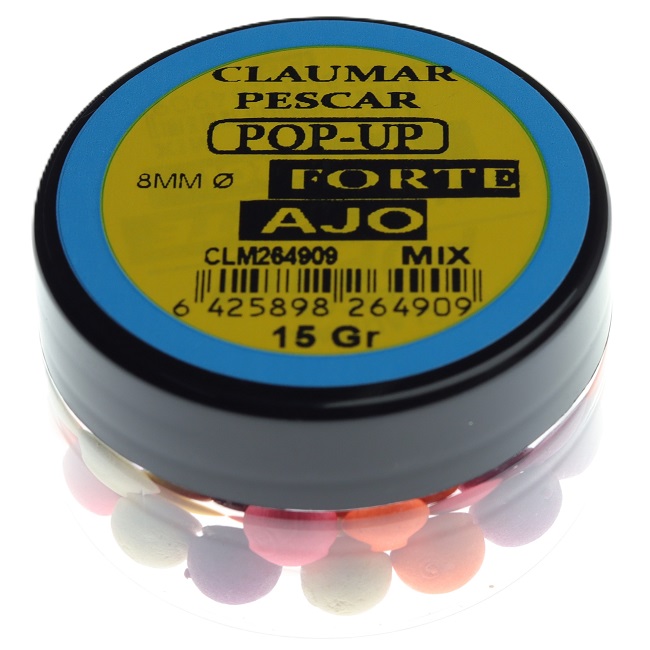 Pop Up Claumar Ajo Forte Mix Color 15Gr 8mm