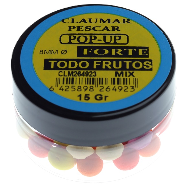 Pop Up Claumar Tutti Frutti Forte Mix Color 15Gr 8mm