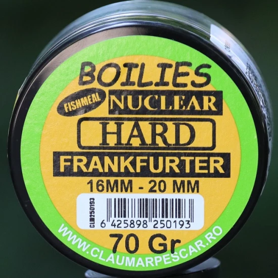 Boilies Claumar Fishmeal Nuclear Hard Frankfurter 16mm-20mm 70gr