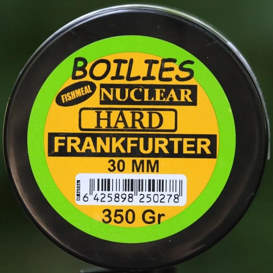 Boilies Claumar Fishmeal Nuclear Hard Frankfurter 30 mm 350 g
