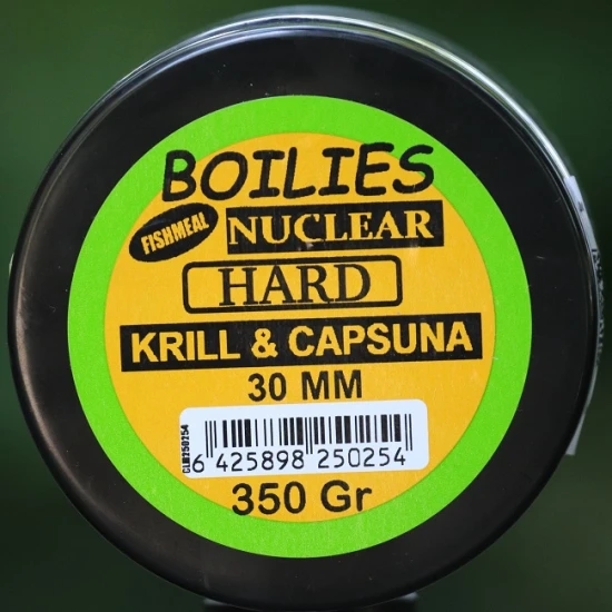 Boilies Claumar Fishmeal Nuclear Hard Krill-fresa 30 mm 350 g