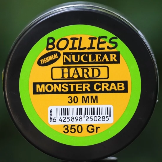 Boilies Claumar Fishmeal Nuclear Hard Monster Crab 30 mm 350 g