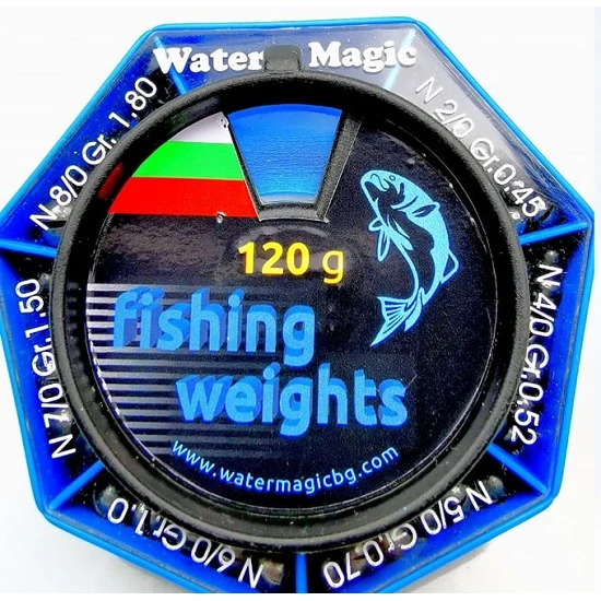 Caja dispensadora de plomos WATER MAGIC FISHING WEIGHTS(120g)