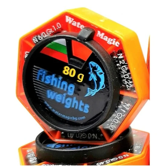 Caja plomos partidos WATER MAGIC FISHING WEIGHTS(80g)