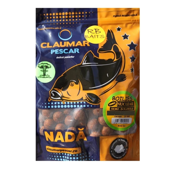 Boilies Claumar Fishmeal Nuclear Krill PIÑA 20mm-800gr