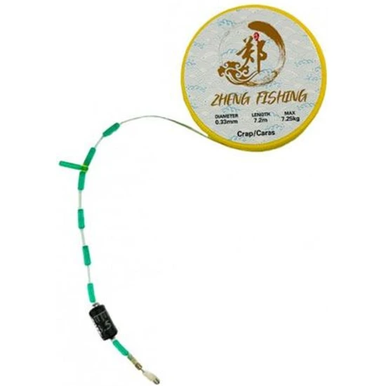 Aparejo de pesca Zheng, carpa, 4,53 kg, 0,26 mm, 6,3 m, 1 unidad/paquete