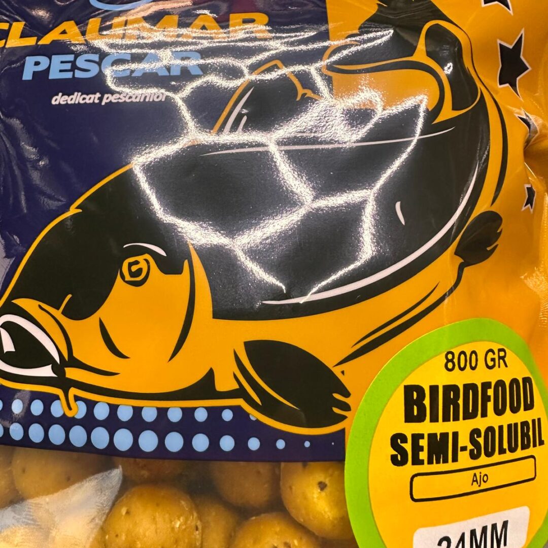 Boilies Claumar Birdfood Semi-solubile Ajo 20mm-800gr