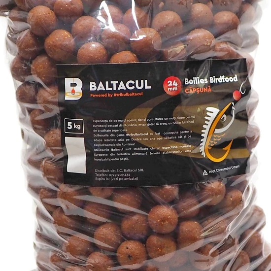 Boilies Baltacul Birdfood Duros Fresa 24 mm 5 kg