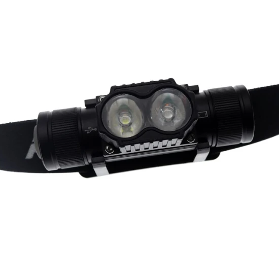 Linterna frontal Pro FL con luz UV y batería